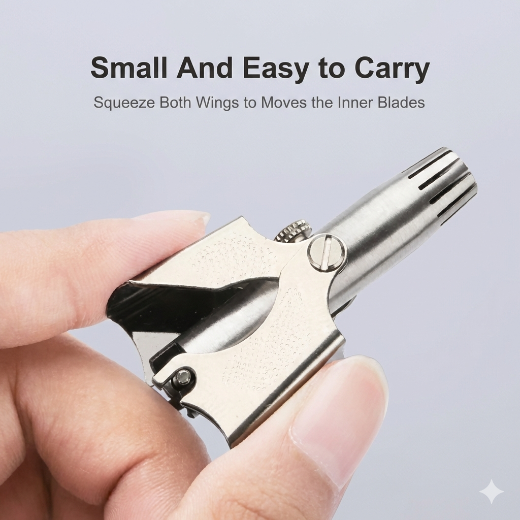 Stainless Steel Nose & Ear Hair Trimmer